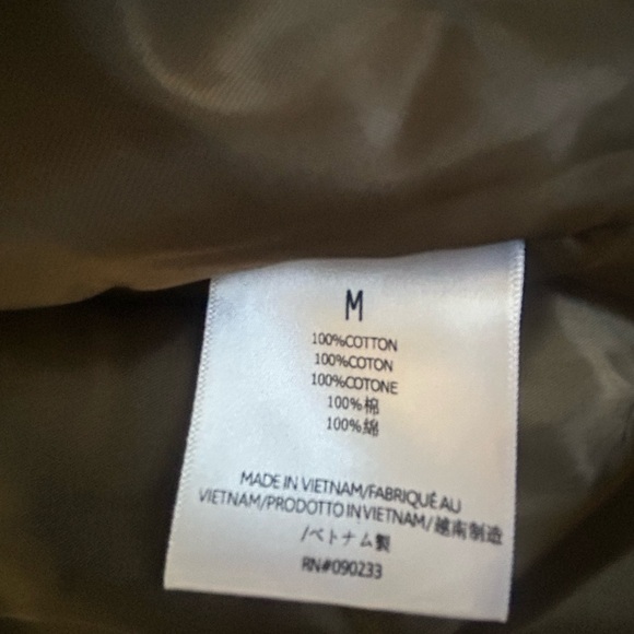 Essentials Fear Of God Brown Hooded Bomber Jacket Medium Spell Out Logo Zip - Picture 10 of 11